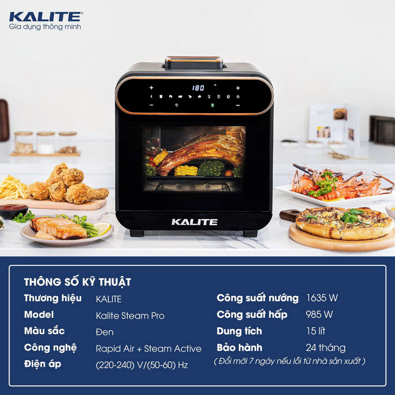 Nồi chiên hơi nước Kalite Steam Pro